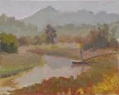 plein air landscape painting of McInnis Creek